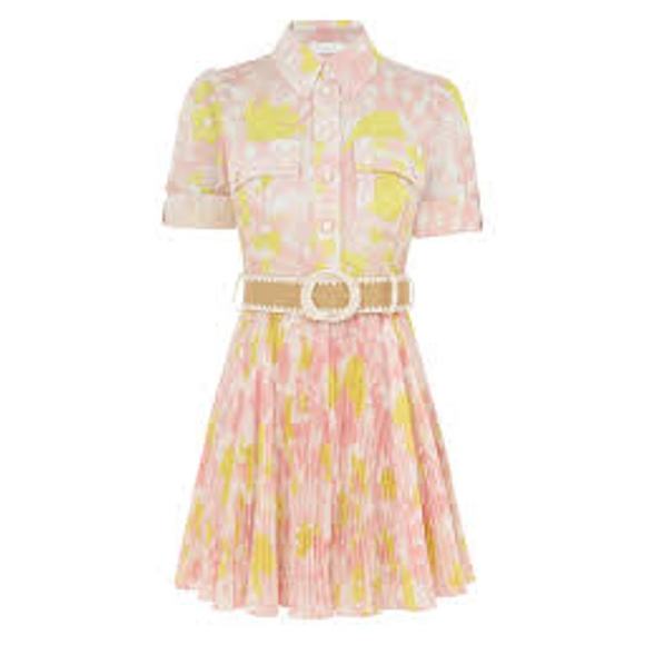 Zimmermann Pink and Yellow Mini Dress - Picture 8 of 8